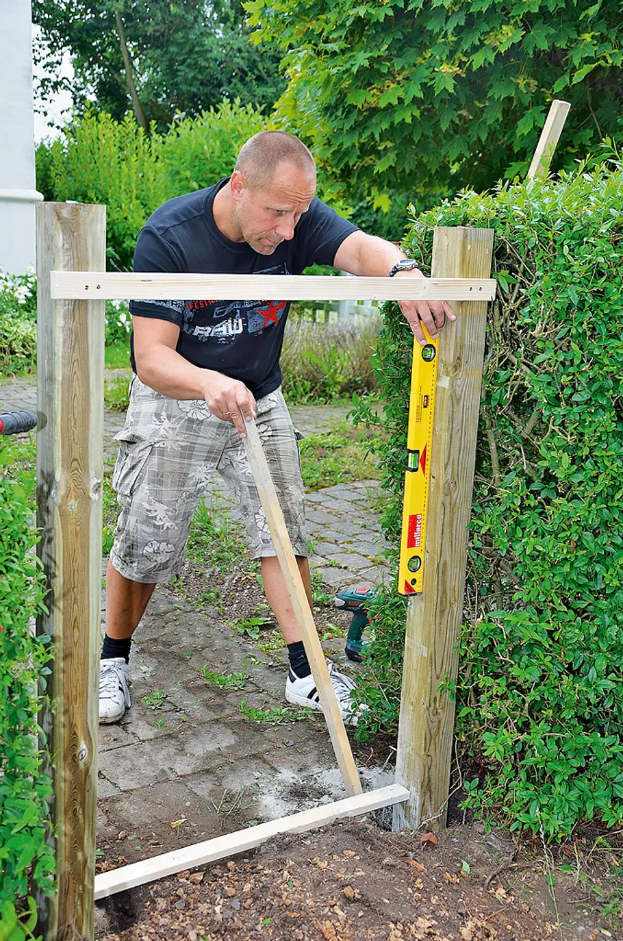 Gartentür bauen Zaun: Gartentor bauen