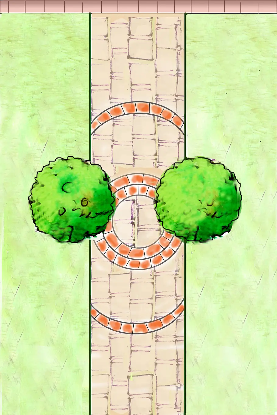 Schnurgerade Gartenweg-Ideen