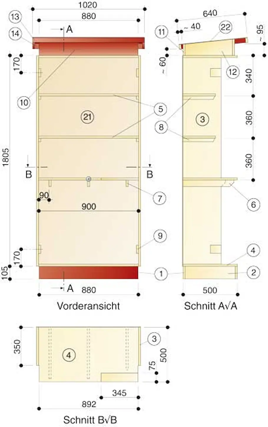 Holz-Geräteschuppen: Schritt 22 von 26 Geräteschuppen aus Holz