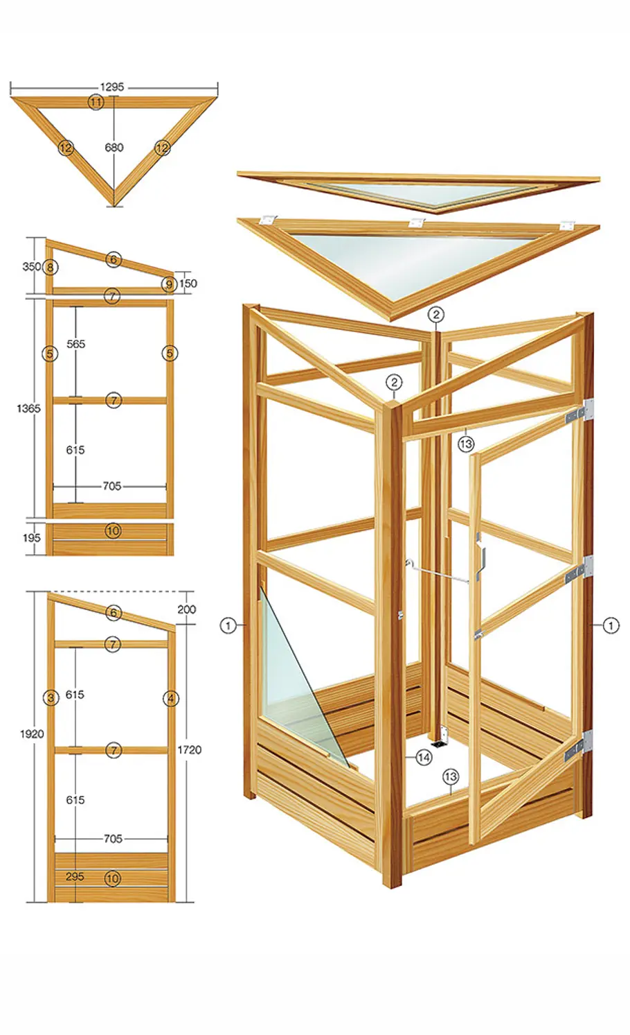 Balkon-Gewächshaus selber bauen Gewächshaus Balkon