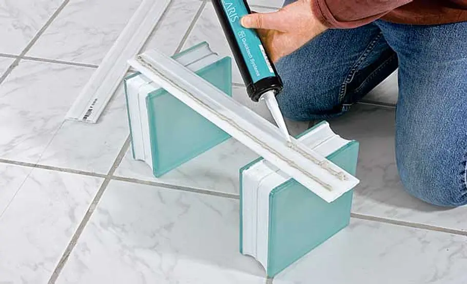 Beleuchtete Glasbausteine: Schritt 2 von 15 Glasbausteine mauern