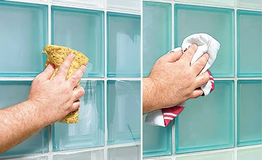Beleuchtete Glasbausteine: Schritt 13 von 15 Glasbausteine mauern