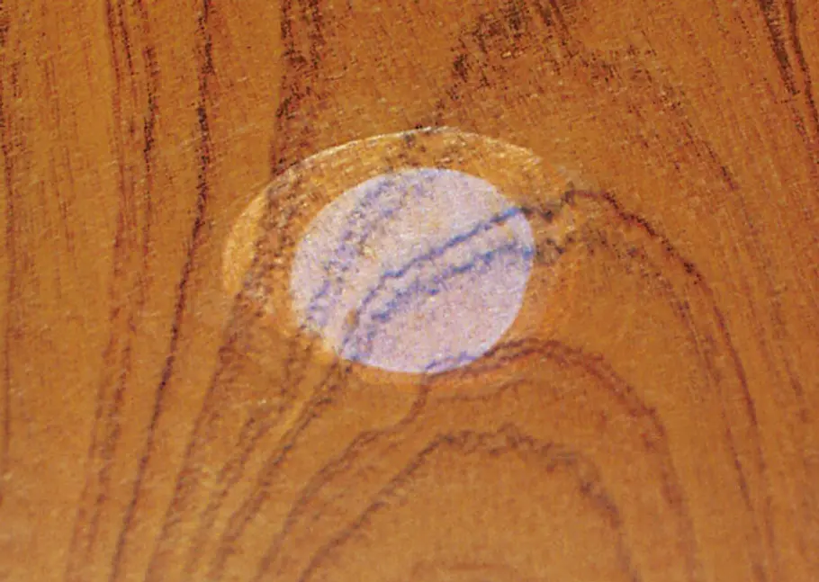 Wie Sie Wasserflecken auf Holz entfernen