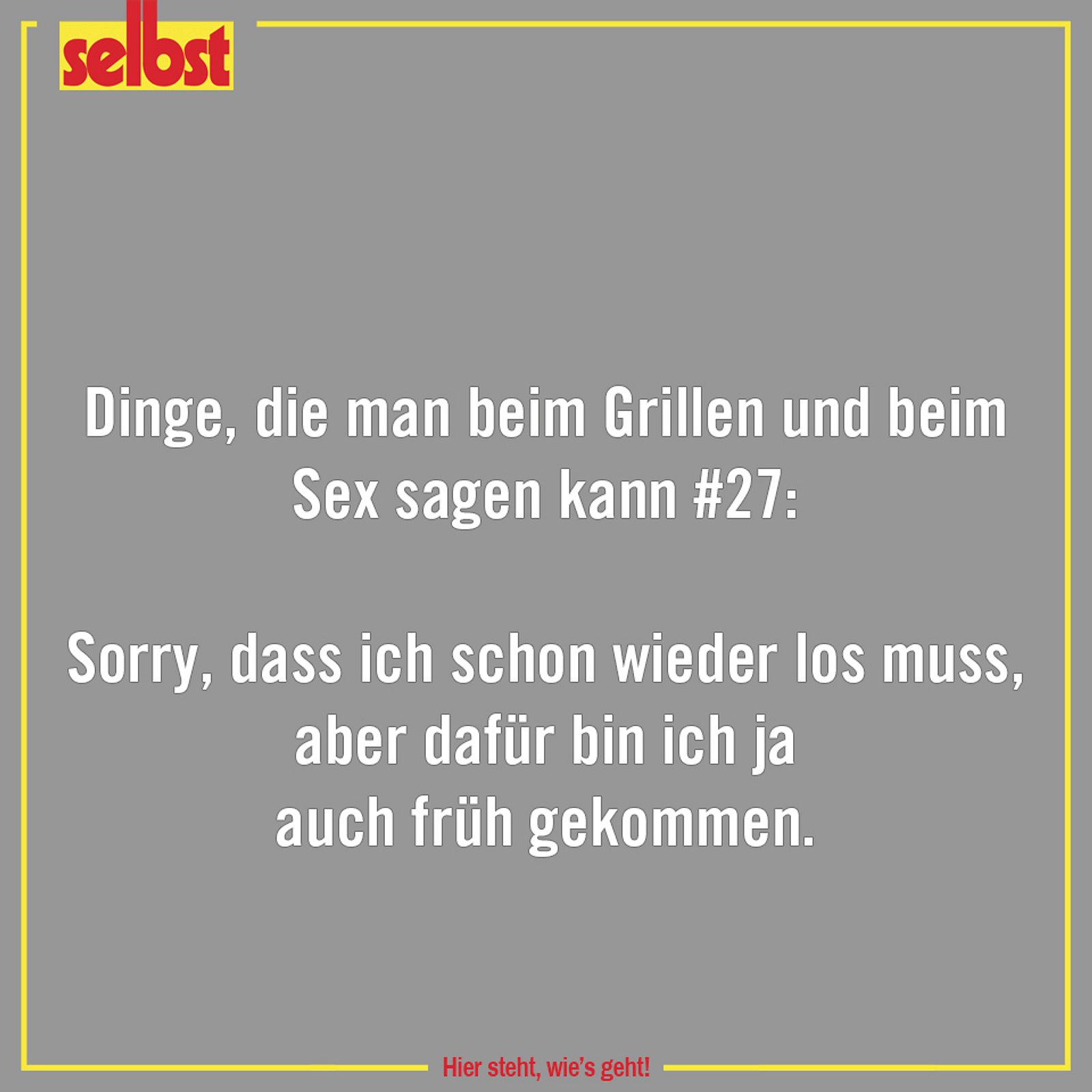 Lieber zu früh kommen, als gar nicht eingeladen worden zu sein