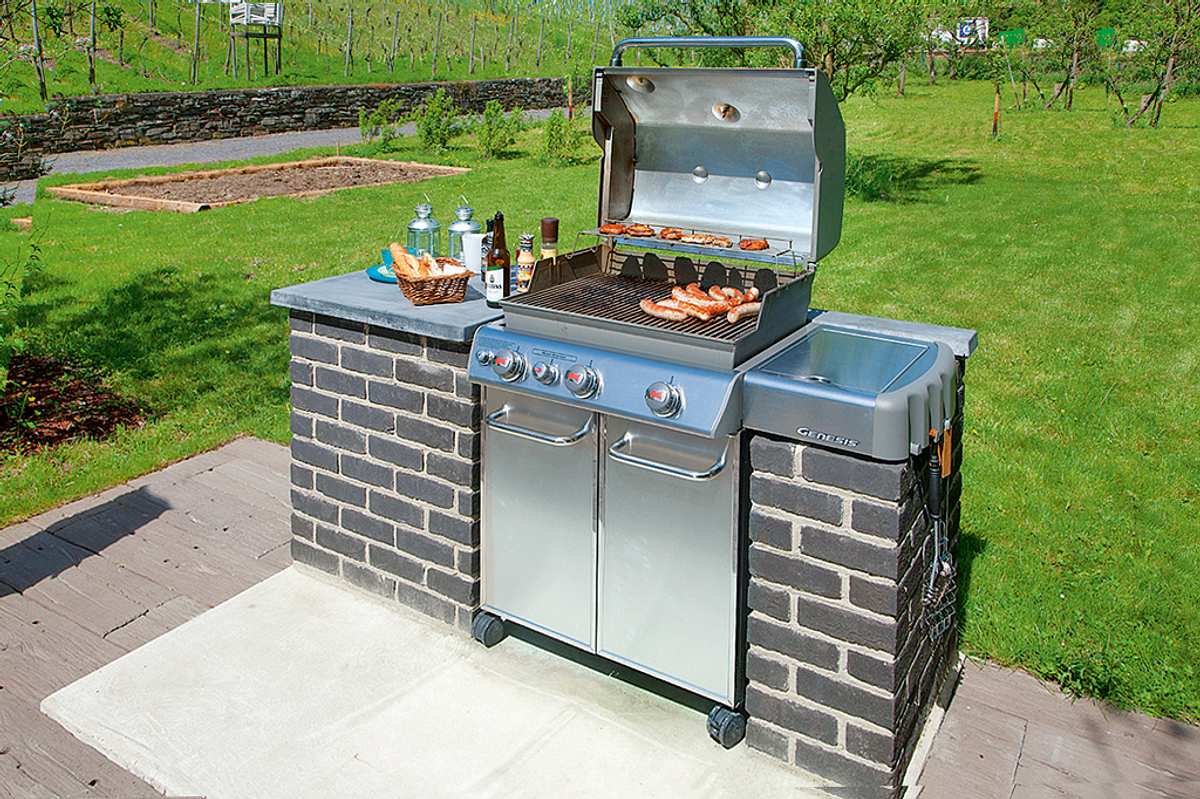 Grillstation bauen