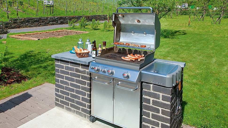 Grillstation bauen