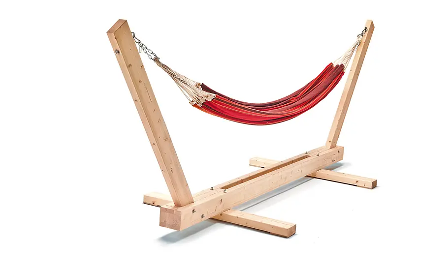 Hängemattengestell bauen Hängematte mit Gestell