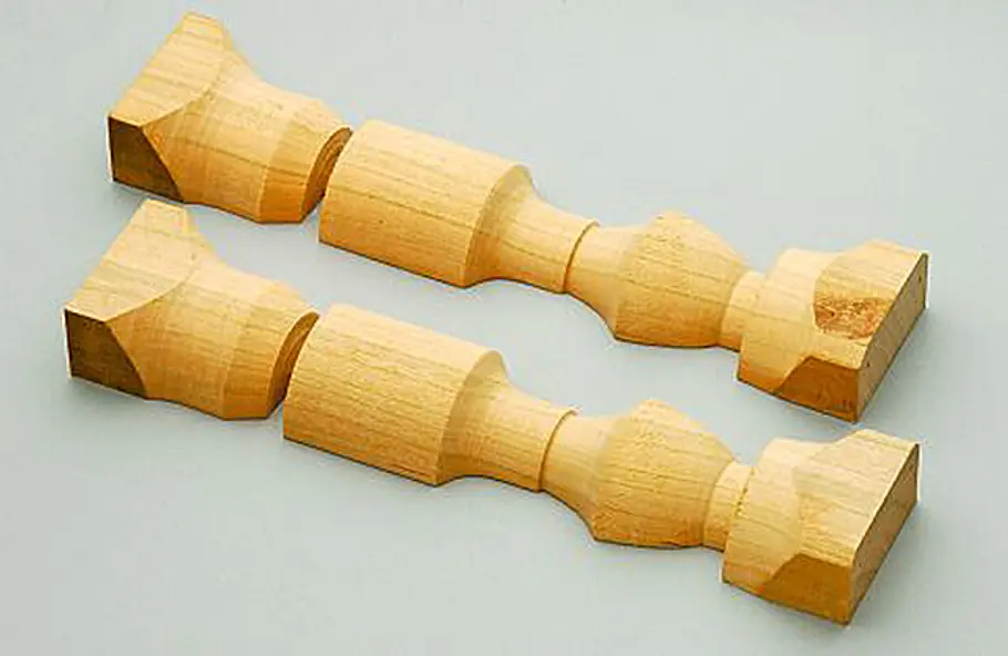 Halbsäulen drechseln Holz drechseln