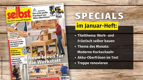 Januar Ausgabe selbst ist der Mann - Foto: Hintergrund: oxinoxi / stock.adobe.com