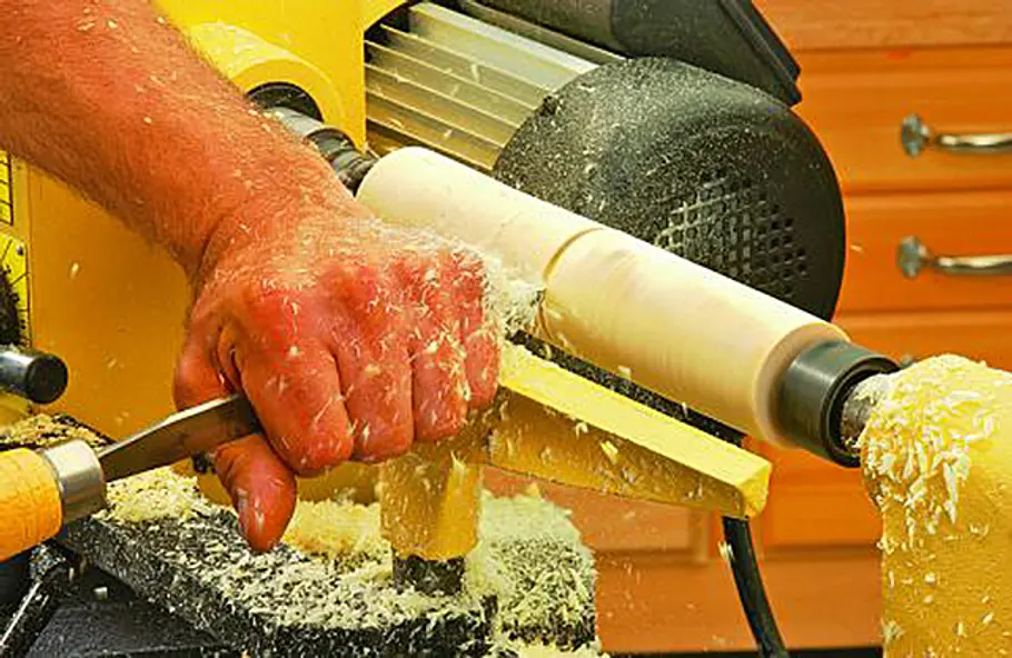 Hohlkehle drechseln Holz drechseln