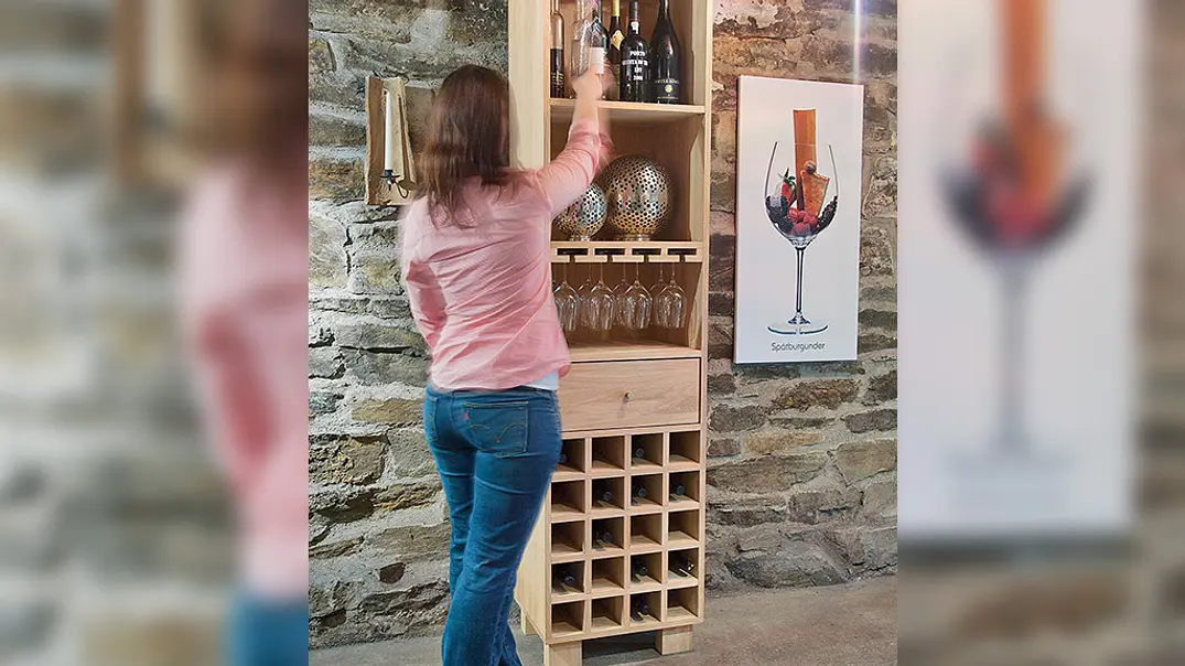 Holz-Weinregal Holz-Weinregal