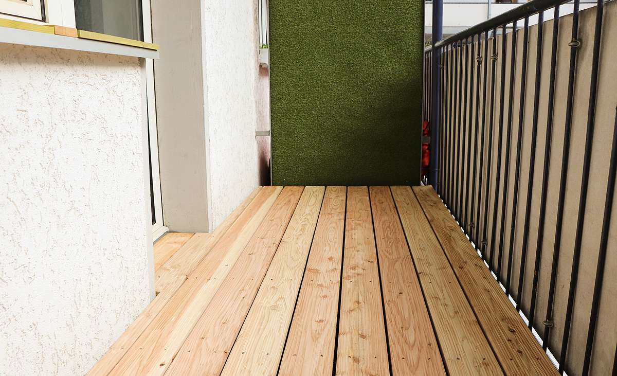 Holzboden Balkon