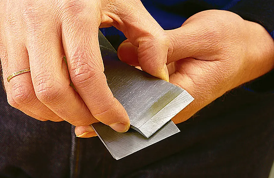 Holzhobel einstellen Holz hobeln