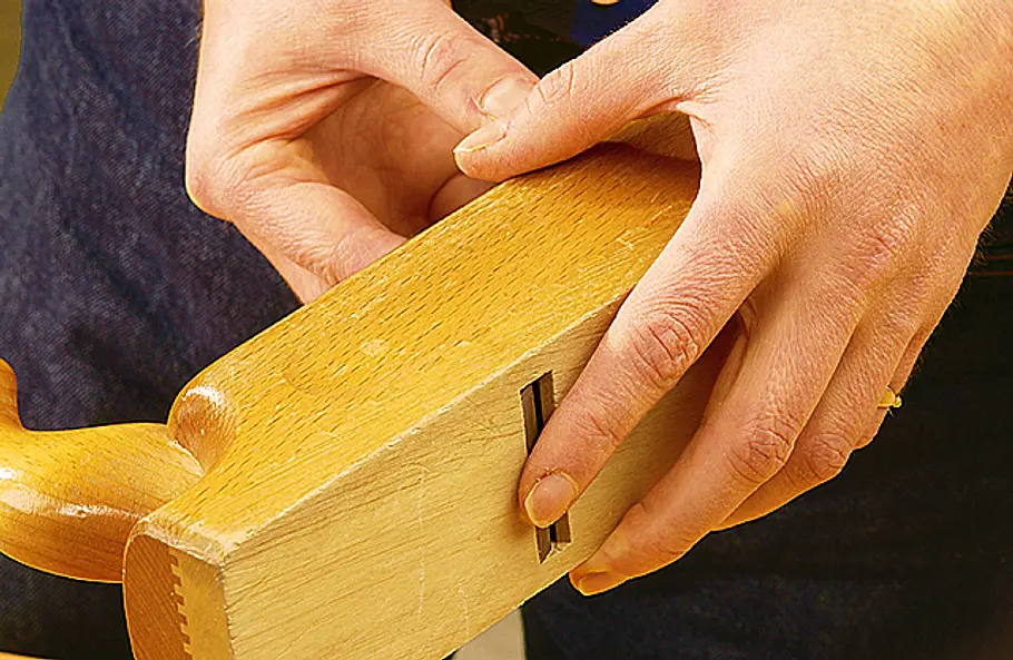 Holzhobel einstellen Holz hobeln