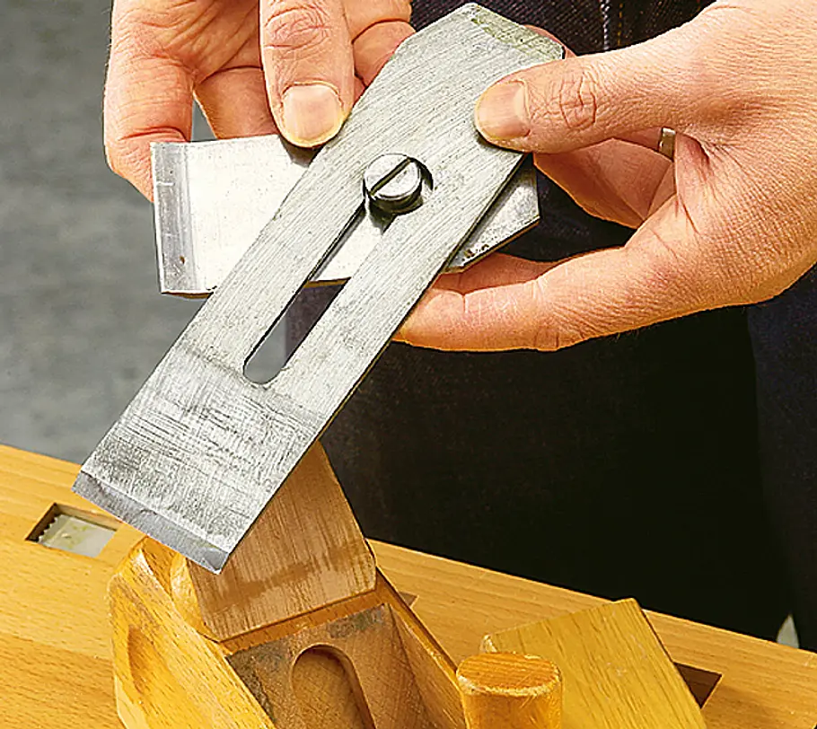 Holzhobel einstellen Holz hobeln