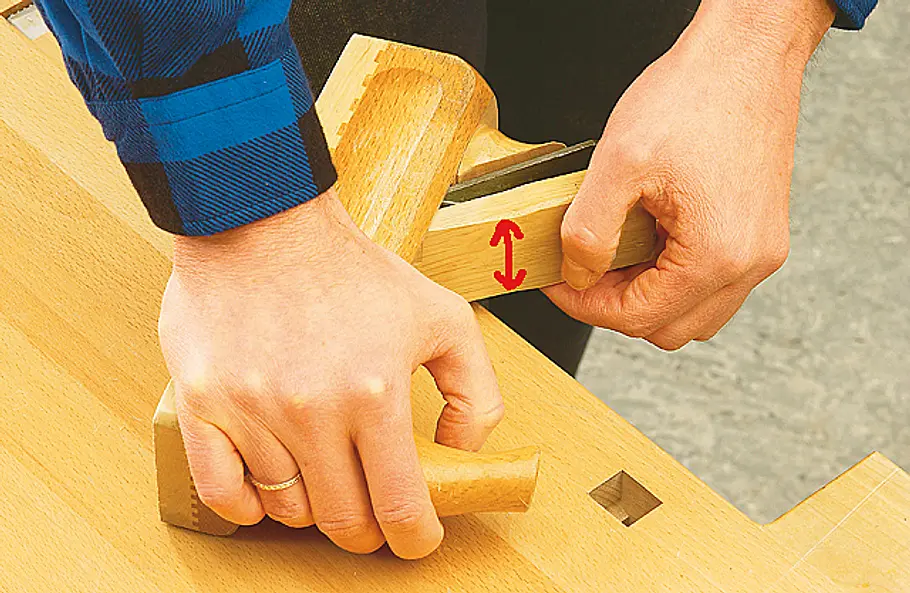 Holzhobel einstellen Holz hobeln