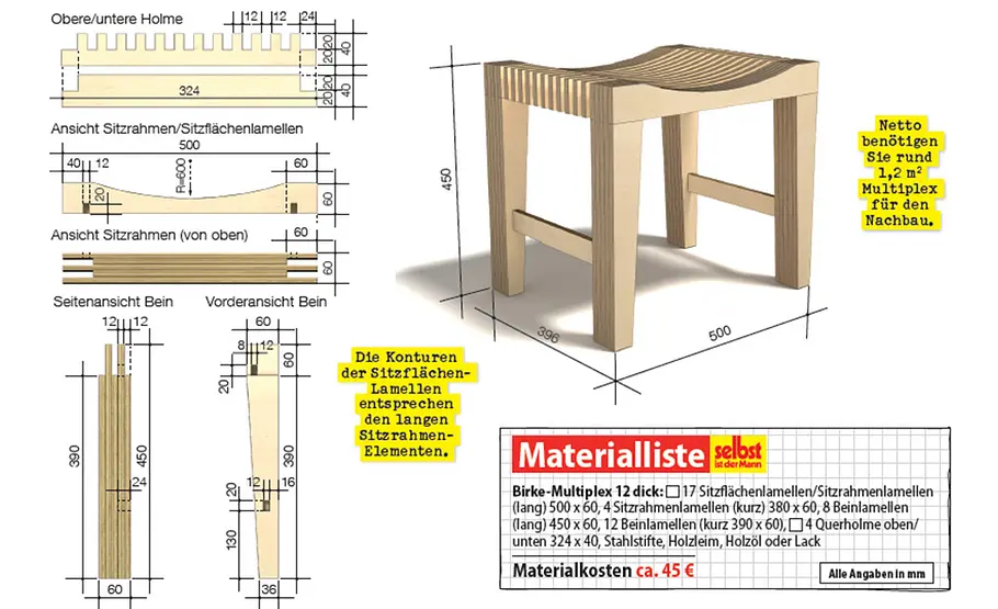 Holzhocker Holzhocker