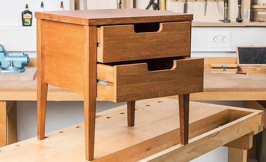Hochwertigen Nachtschrank selber bauen
