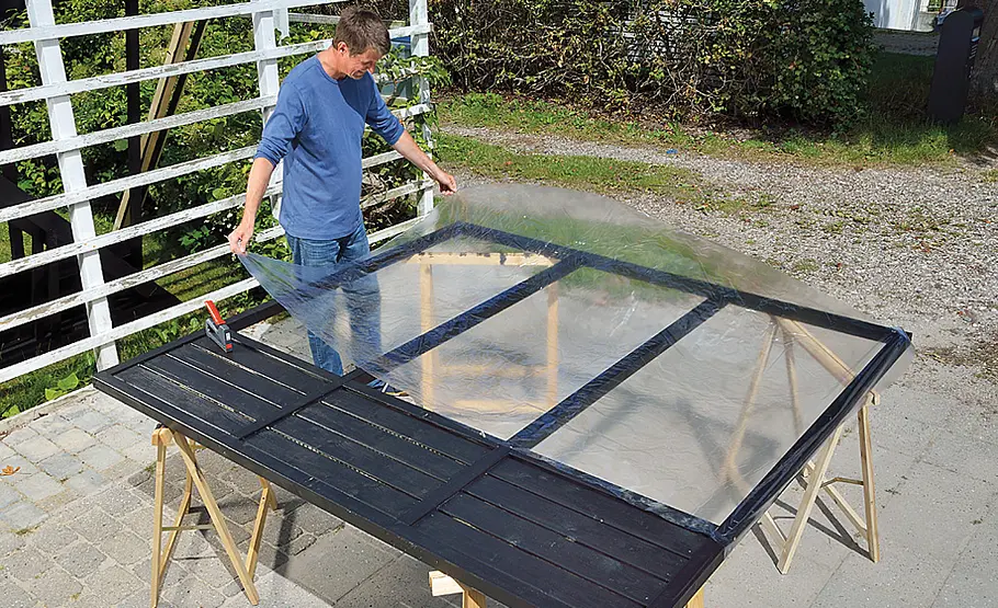 Gewächshaus aus Glas selber bauen