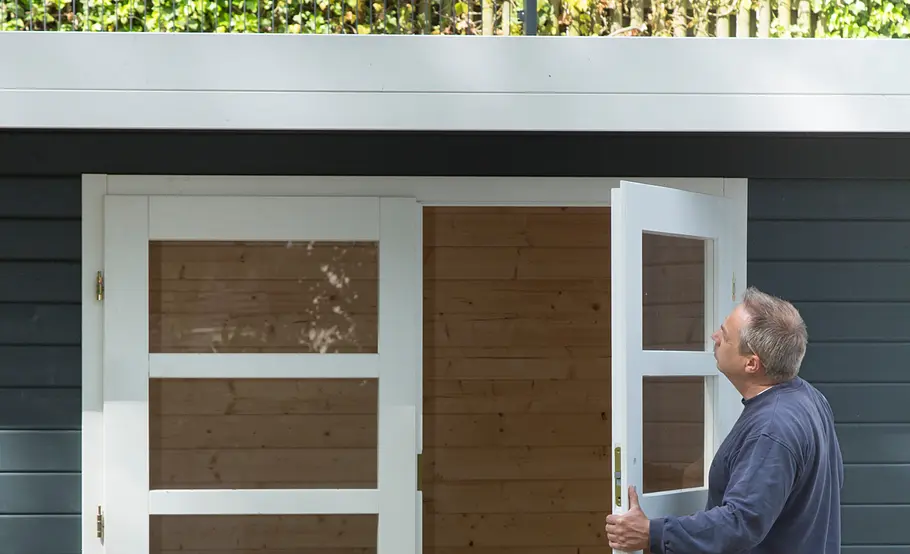 Gartenhaus mit Flachdach selbst bauen
