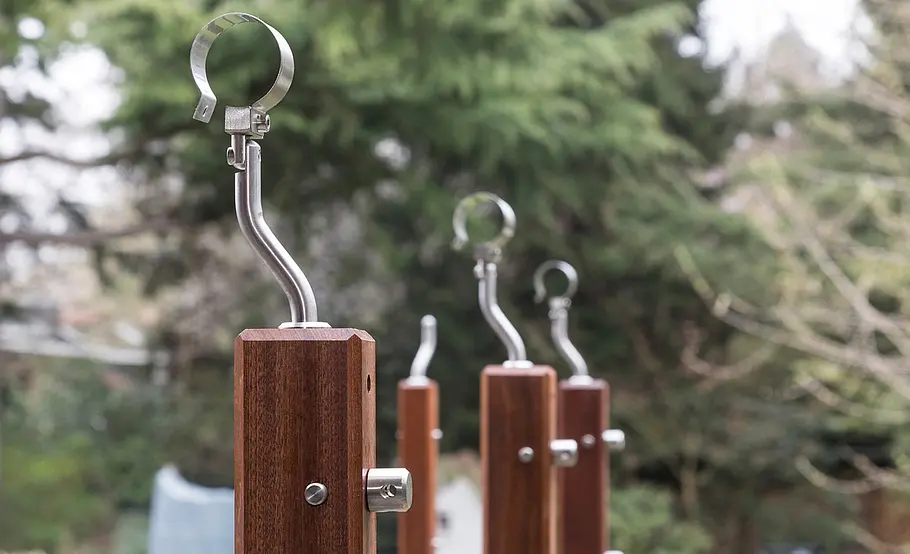 Hochterrasse aus Holz – Geländer