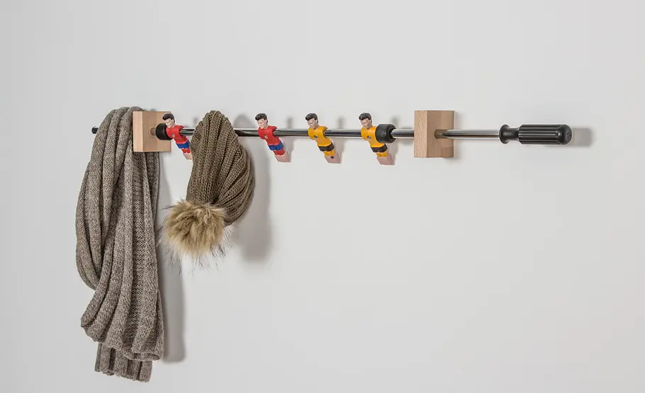 Fußball-Garderobe in klein und groß