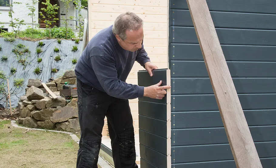 Gartenhaus mit Flachdach selbst bauen