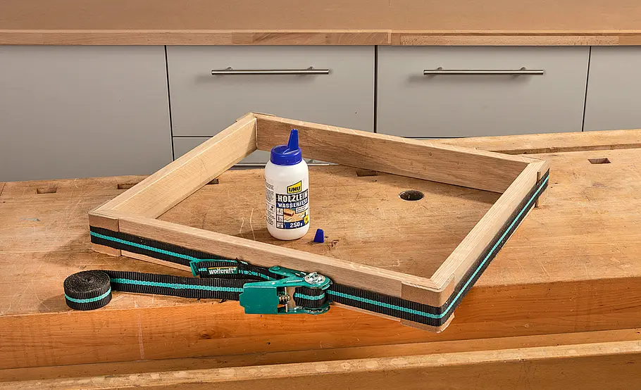Bürotisch aus Eichenholz bauen