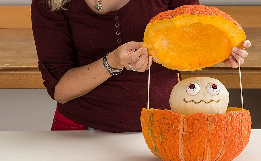 Kürbisse für Halloween dekorieren