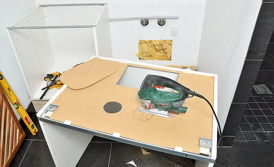 Waschbeckenunterschrank bauen