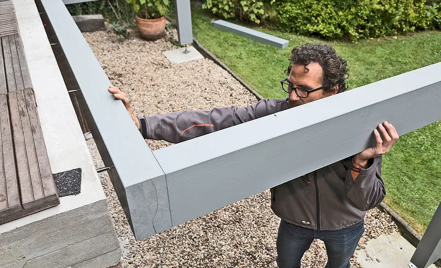 Hochterrasse aus Holz – Unterkonstruktion
