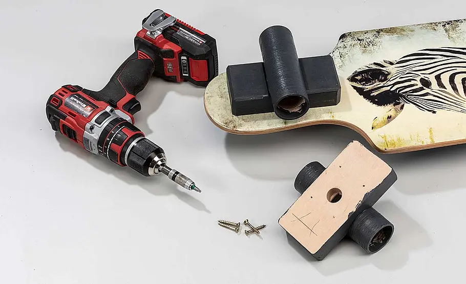 Lampe aus Longboard bauen