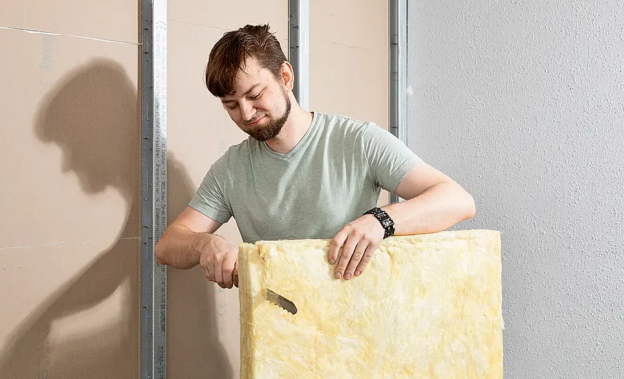Trockenbauwand als Trennwand