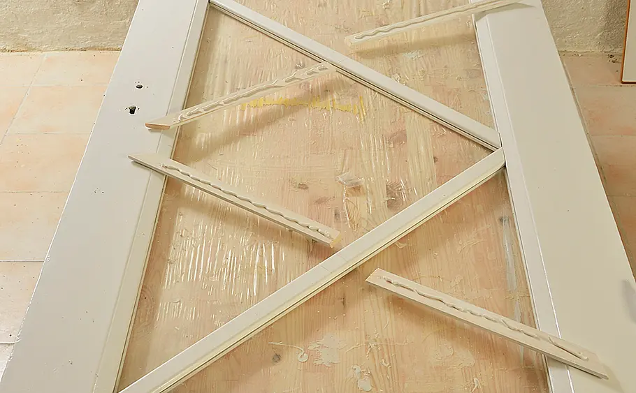 Türe mit Glaseinsatz bauen