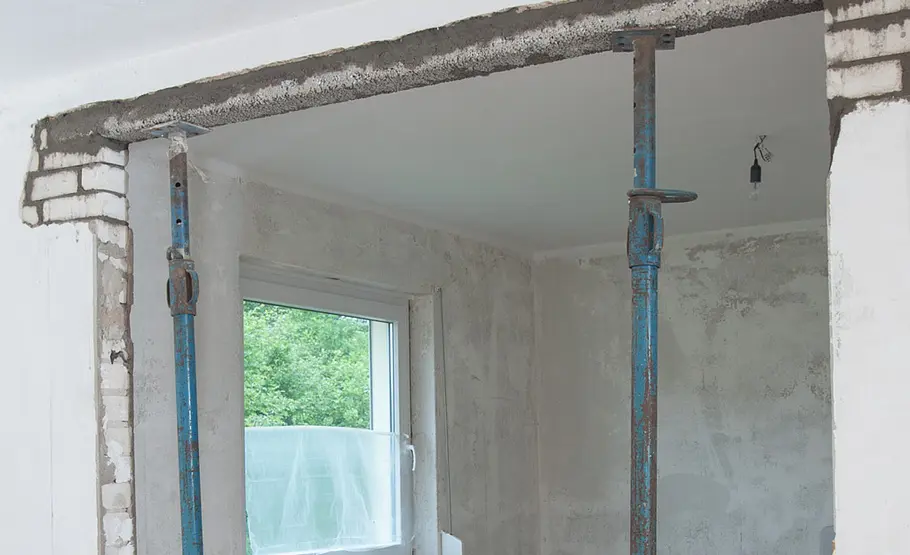 Wanddurchbruch mit Betonsturz