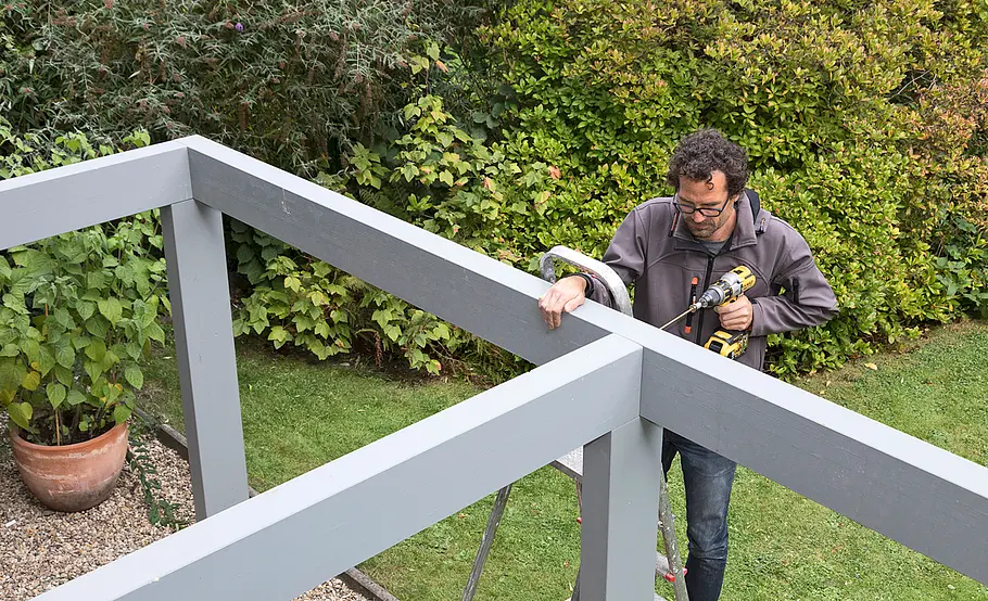 Hochterrasse aus Holz – Unterkonstruktion