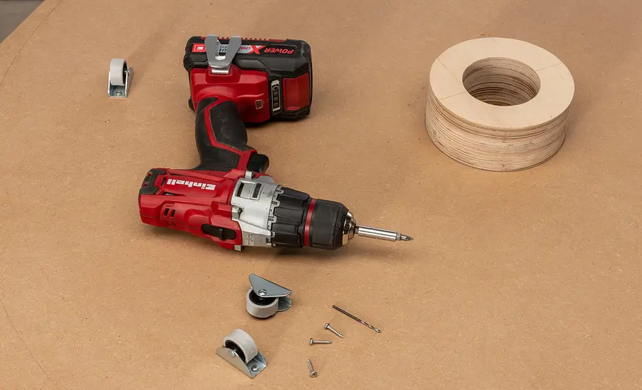 Werkstattschrank mit Maschinenrondell bauen