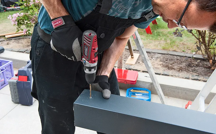 Überdachte Terrasse aus Alu bauen