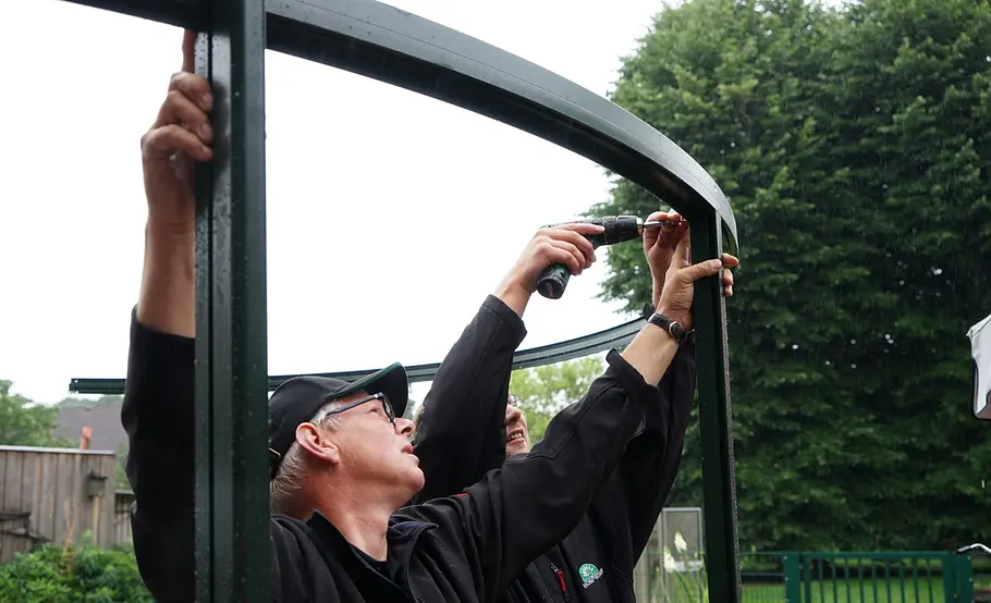 Montage-Anleitung: Glas-Gartenpavillon Rondo