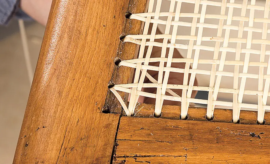 Anleitung: Wiener Geflecht für Stuhl-Reparatur