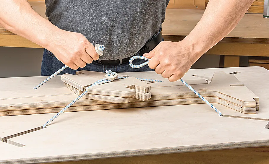 Esstisch zum Stecken selber bauen