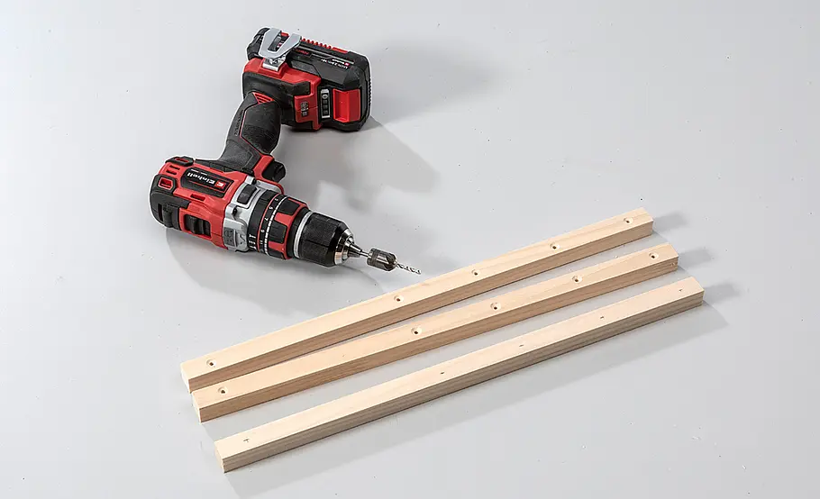 Gartenlampe aus Holz