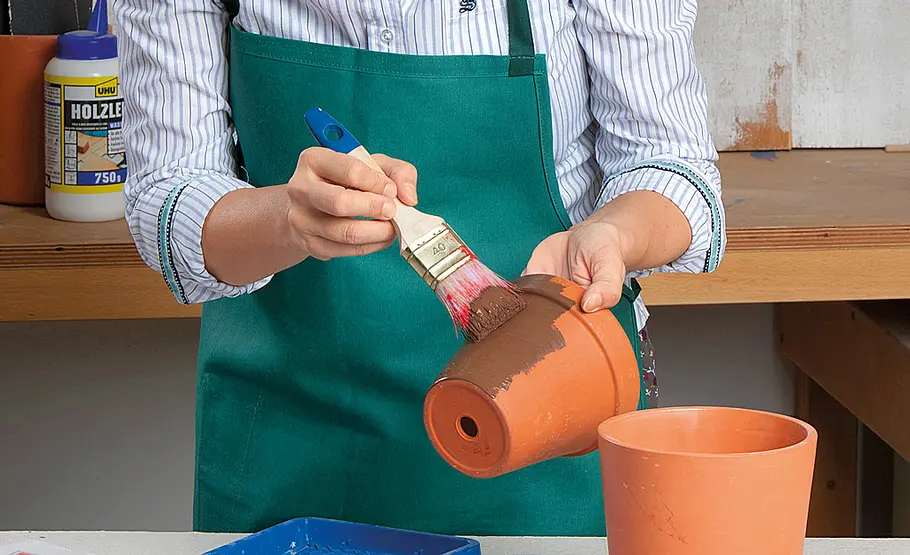 Vintage-Blumentopf selber machen