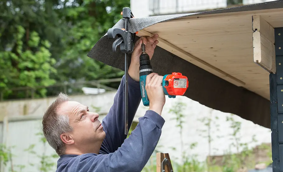 Gartenhaus mit Flachdach selbst bauen