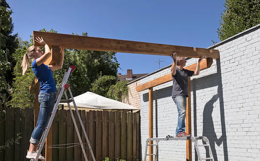 Terrassenüberdachung bauen