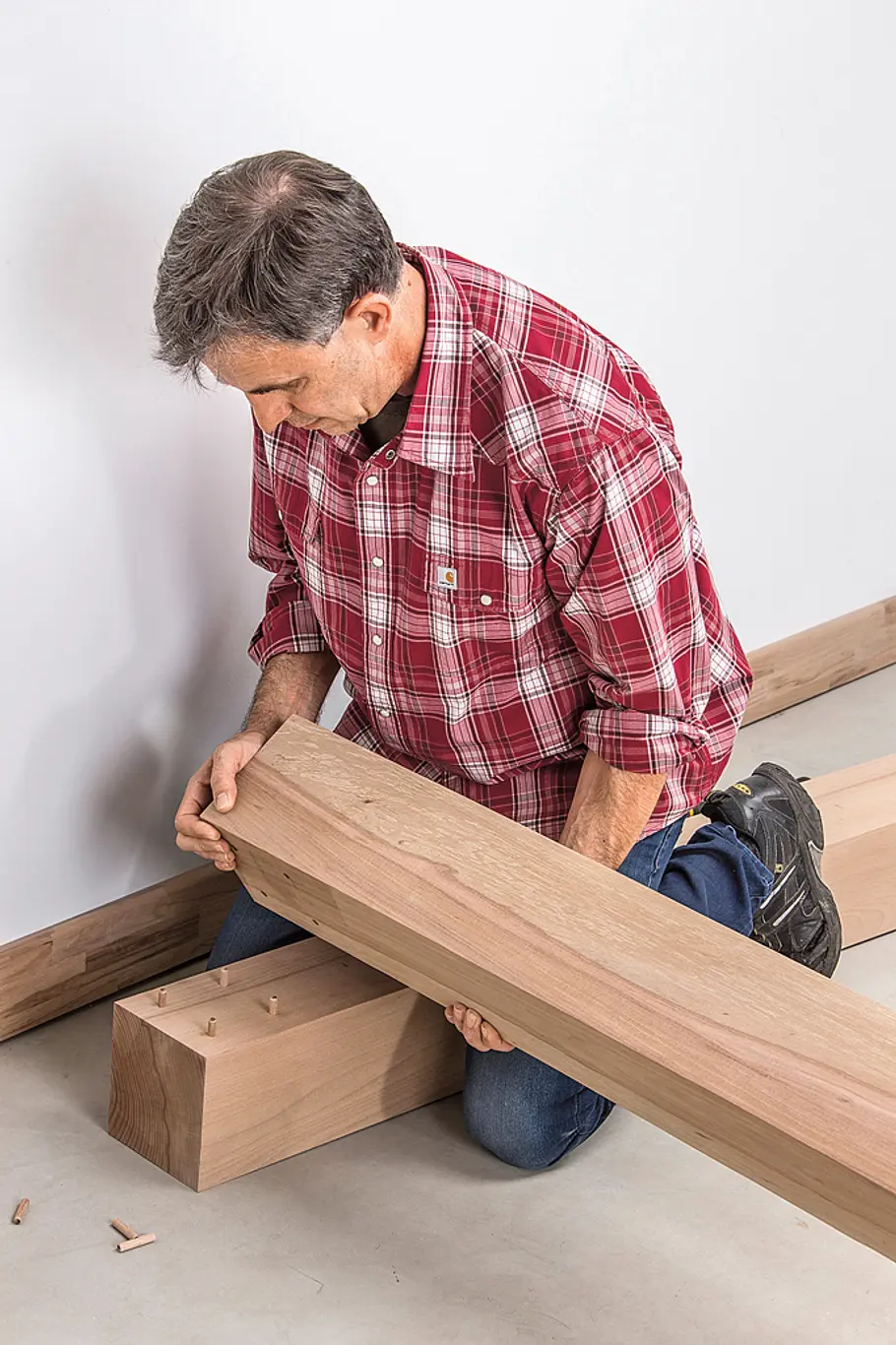 Balkenbett selber bauen