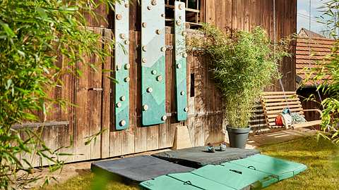Kletterwand selber bauen - Foto: Hersteller / Bosch Home & Garden