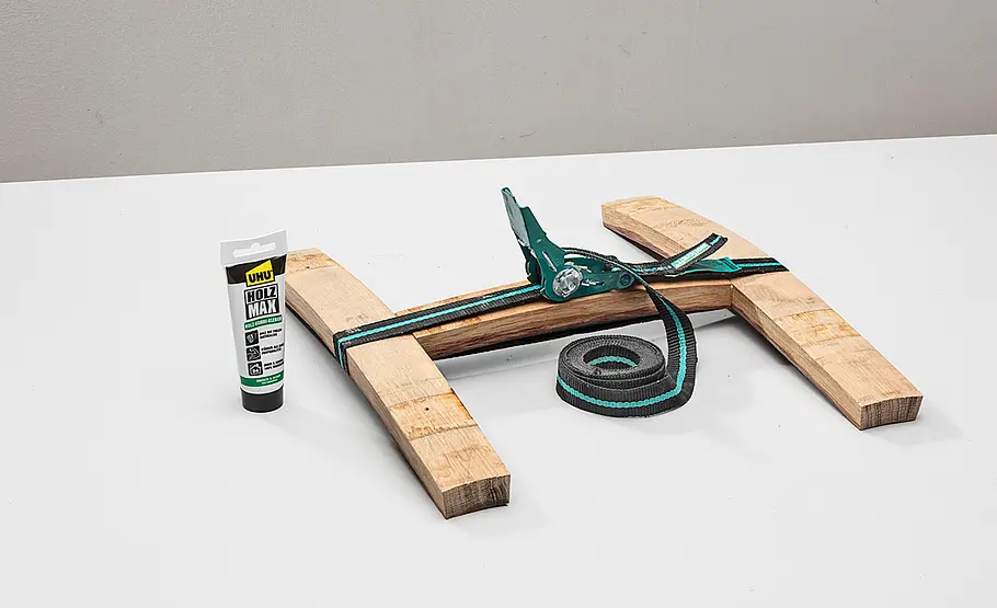 Stuhl aus Weinfass bauen