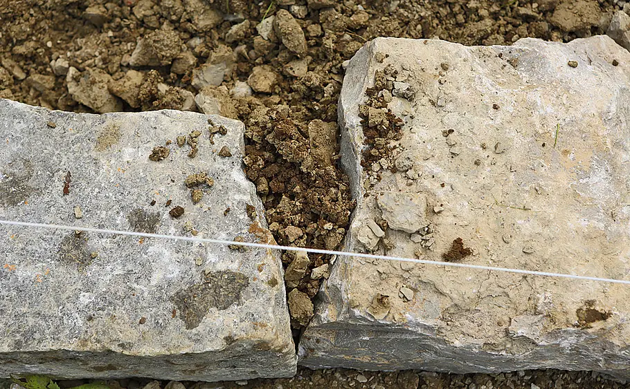Trockenmauer bauen