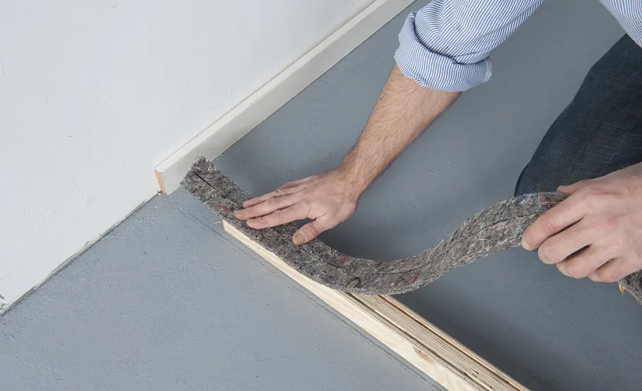 Trennwandbau mit Holzprofilen